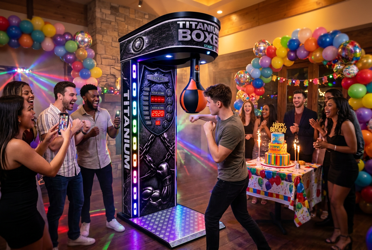 Máquina de boxeo para cumpleaños